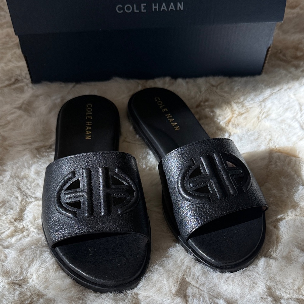 Cole Haan Embossed Logo Slides